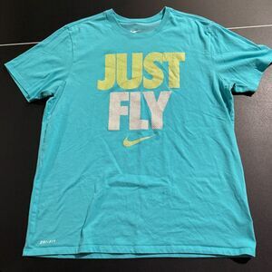 Nike Men’s Teal Short-Sleeve 'JUST FLY' Graphic Tee